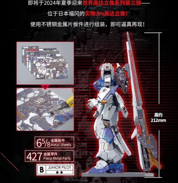 PREORDER - Bandai - Mobile Suit Gundam - BN Metal Works Vol.4 RX-93ff Nu Gundam (Fukuoka) Model Kit