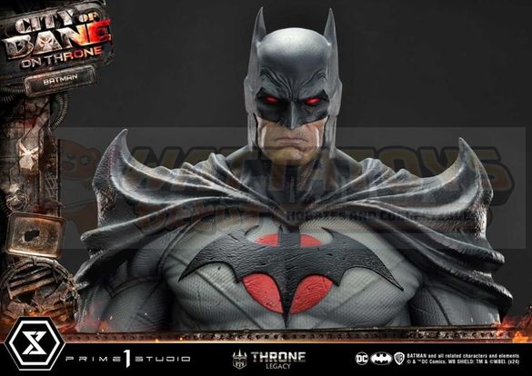 PREORDER - Prime 1 Studios - Throne Legacy Batman (Comics) - 1/4 scale City of Bane Flashpoint Batman (Concept design by Carlos D'Anda) Bonus Version