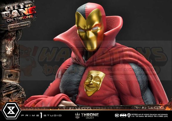 PREORDER - Prime 1 Studios - Throne Legacy Batman (Comics) - 1/4 scale Throne Legacy Batman (Comics) City of Bane Psycho-Pirate (Concept design by Carlos D'Anda)