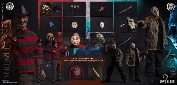 PREORDER - WHY STUDIO - Freddy Vs. Jason - 1/6 Scale - Twin set