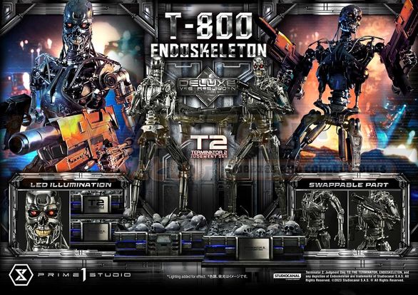 PREORDER - PRIME 1 STUDIO - Terminator 2: Judgment Day - 1/3 Scale - Museum Masterline T-800 Endoskeleton Deluxe Version