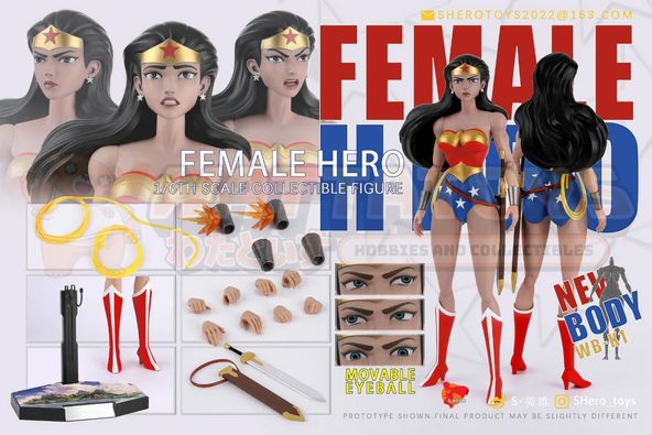 PREORDER - S-HERO TOYS - DC COMICS - 1/6 Scale - Female Hero