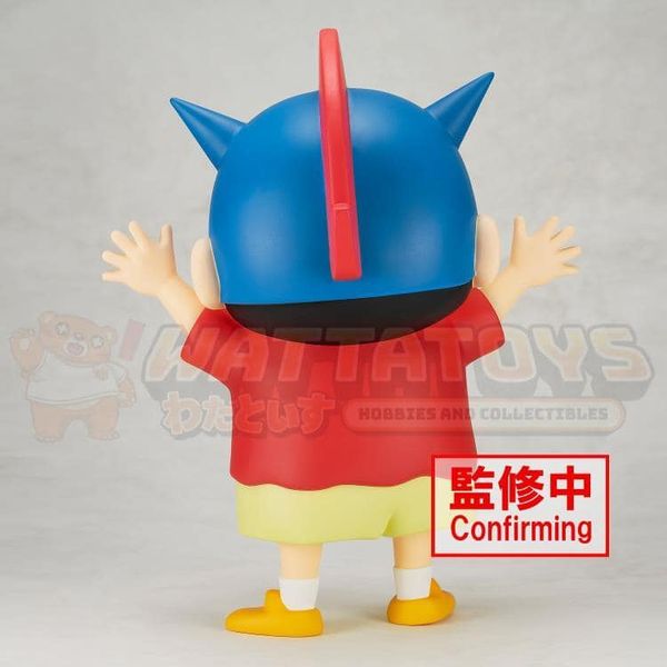 PREORDER - BANPRESTO - CRAYON SHINCHAN - BIG SOFVIMATES SHINNOSUKE NOHARA (ACTION KAMEN HELMET VER.)