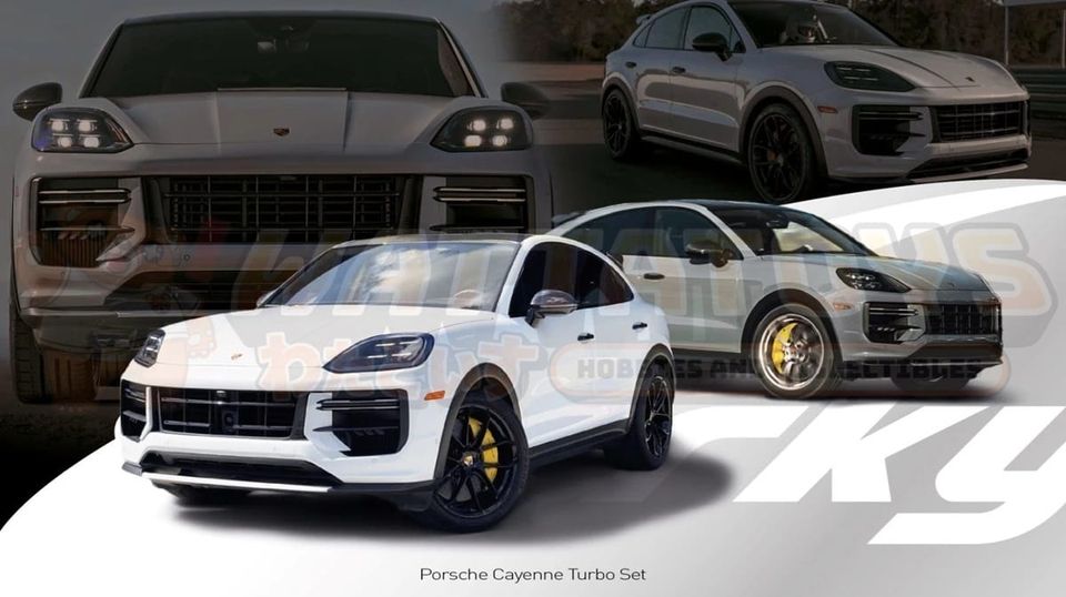 PREORDER - TINY - 1/64 Scale - Sparky Porsche Cayenne Turbo Set(Tiny Exclusive )
