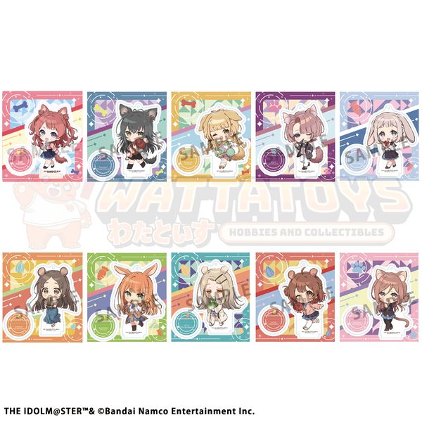PREORDER - MegaHouse - BOX OF 10 - Tokotoko Acrylic Stand Gakuen IDOLM@STER