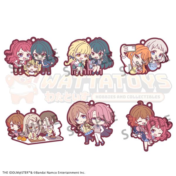PREORDER - MegaHouse - BOX OF 6 - Rubber Mascot Buddycolle Gakuen IDOLM@STER
