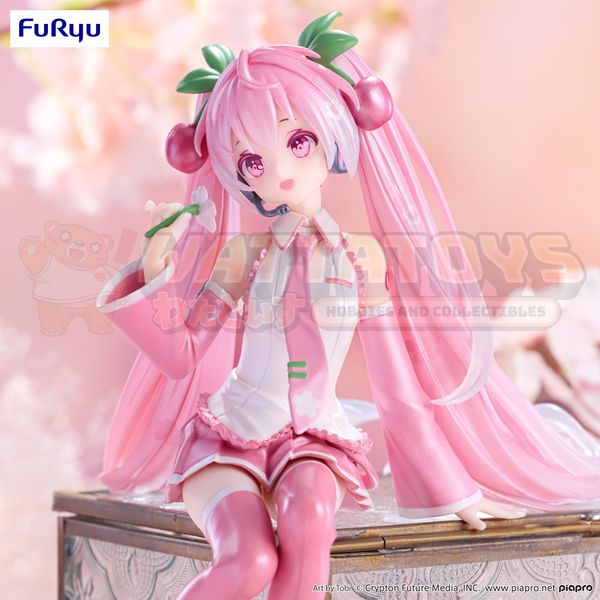 PRE-ORDER - Furyu - Hatsune Miku - Noodle Stopper Figure: Sakura Miku 2024 Pearl Color ver