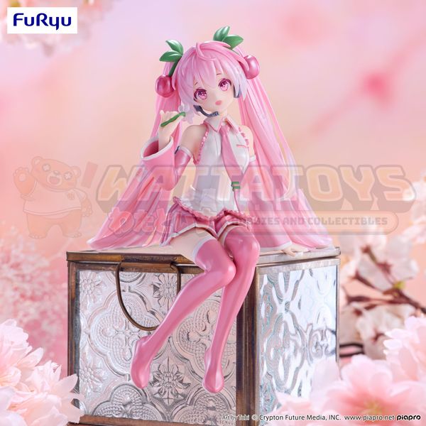 PRE-ORDER - Furyu - Hatsune Miku - Noodle Stopper Figure: Sakura Miku 2024 Pearl Color ver