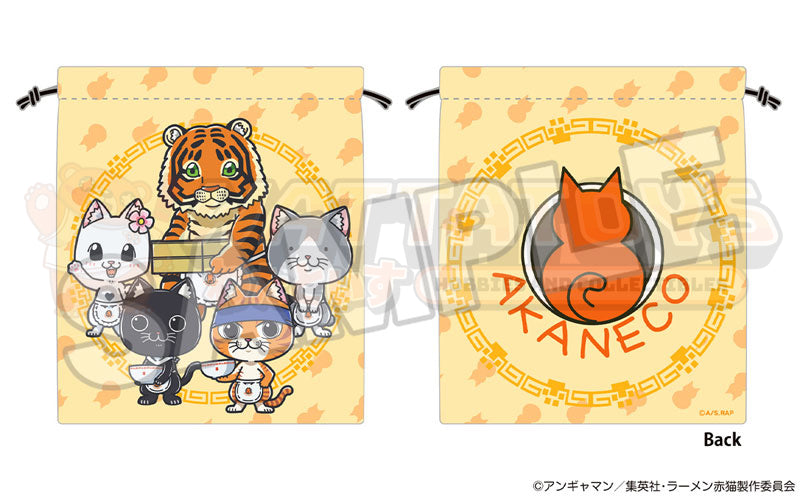PRE-ORDER - 16 directions - Ramen Akaneko - Ramen Akaneko Drawstring Pouch