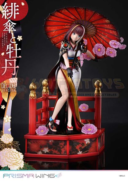 PRE-ORDER - Prime 1 Studios - fuzichoco original Illustration - 1/7 PRISMA WING Scarlet Umbrella and Peony Deluxe Version