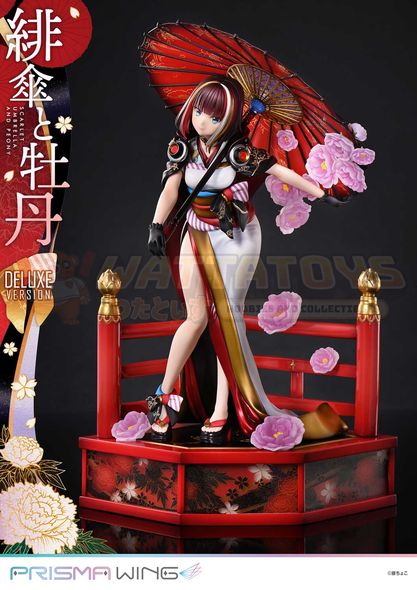 PRE-ORDER - Prime 1 Studios - fuzichoco original Illustration - 1/7 PRISMA WING Scarlet Umbrella and Peony Deluxe Version