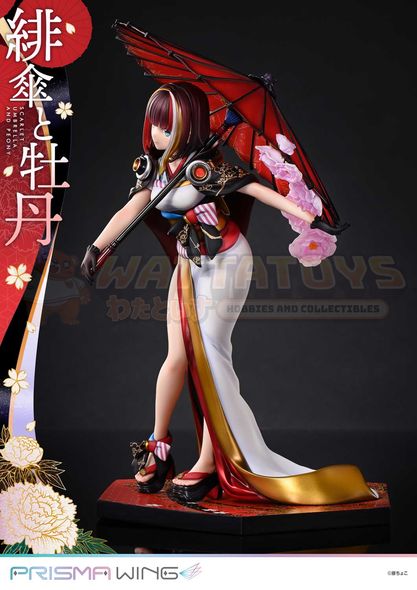 PRE-ORDER - Prime 1 Studios - fuzichoco original Illustration - 1/7 PRISMA WING Scarlet Umbrella and Peony