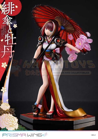 PRE-ORDER - Prime 1 Studios - fuzichoco original Illustration - 1/7 PRISMA WING Scarlet Umbrella and Peony