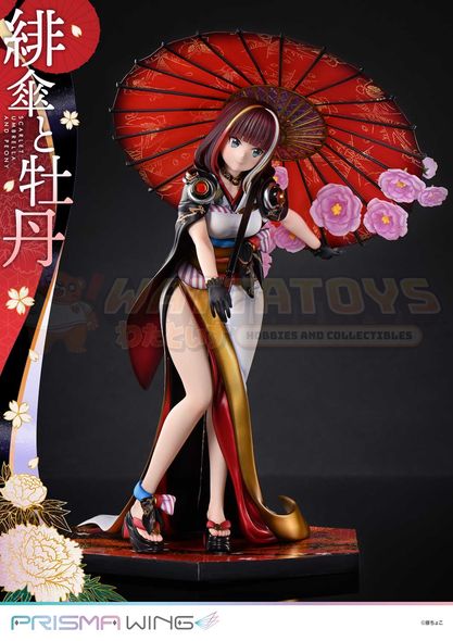 PRE-ORDER - Prime 1 Studios - fuzichoco original Illustration - 1/7 PRISMA WING Scarlet Umbrella and Peony