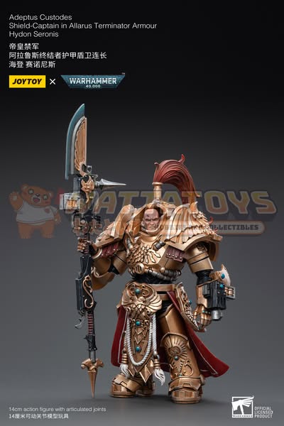 PRE-ORDER - JoyToy - Warhammer 40000 - Adeptus Custodes Shield-Captain in Allarus Terminator Armour Hydon Seronis