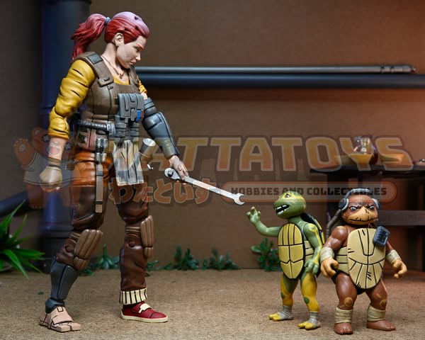 PRE-ORDER - NECA - TMNT (The Last Ronin- The Lost Years) 7in Grammy April with Baby Yi & Moja