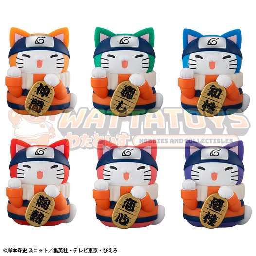 PRE-ORDER - Megahouse - MEGA CAT PROJECT NARUTO Nyaruto!Colorful FORTUNE CAT (SET OF 6)