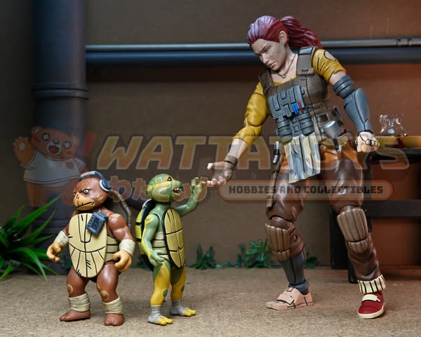 PRE-ORDER - NECA - TMNT (The Last Ronin- The Lost Years) 7in Grammy April with Baby Yi & Moja