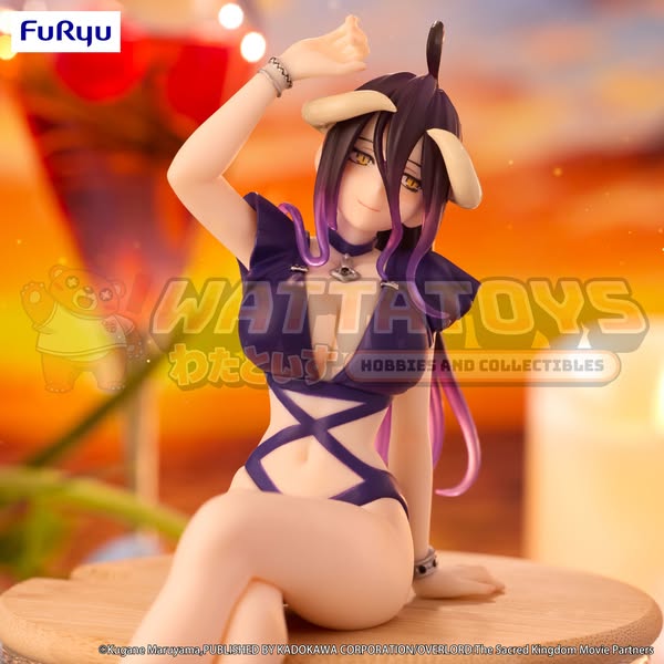 PRE-ORDER - FURYU - OVERLORD - Noodle Stopper Figure -Albedo Swimsuit Dark Purple Color ver.-