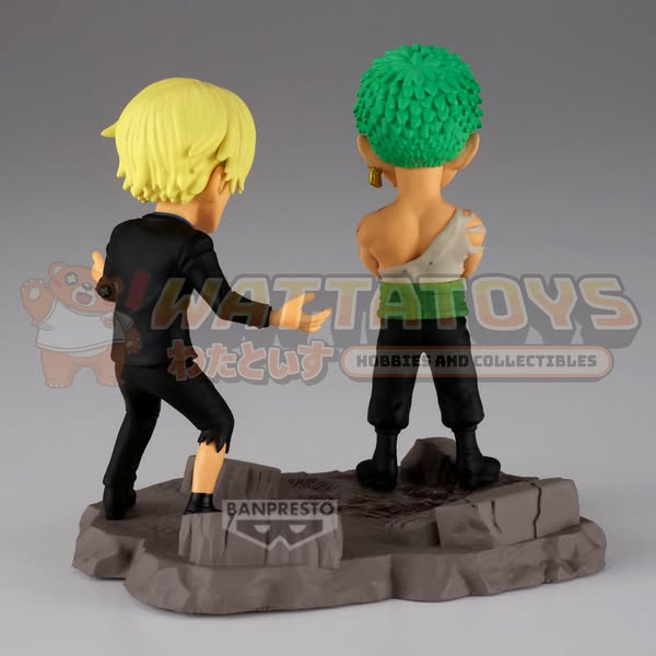 PRE-ORDER - Banpresto - ONE PIECE WORLD COLLECTABLE FIGURE LOG STORIES-RORONOA ZORO & SANJI-"...NOTHING...AT ALL!!!!"
