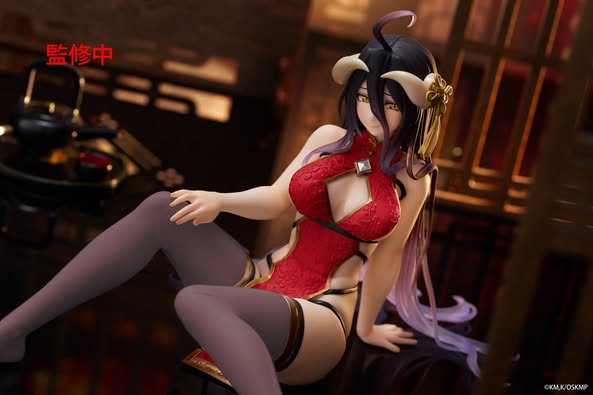 TAITO - Overlord - Desktop Cute Figure - Albedo (Chinese Dress Ver.)