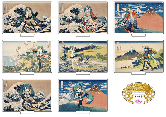 [PRE-ORDER] Presence Co., LTD. Katsushika Hokusai x Hatsune Miku Acrylic Stand
