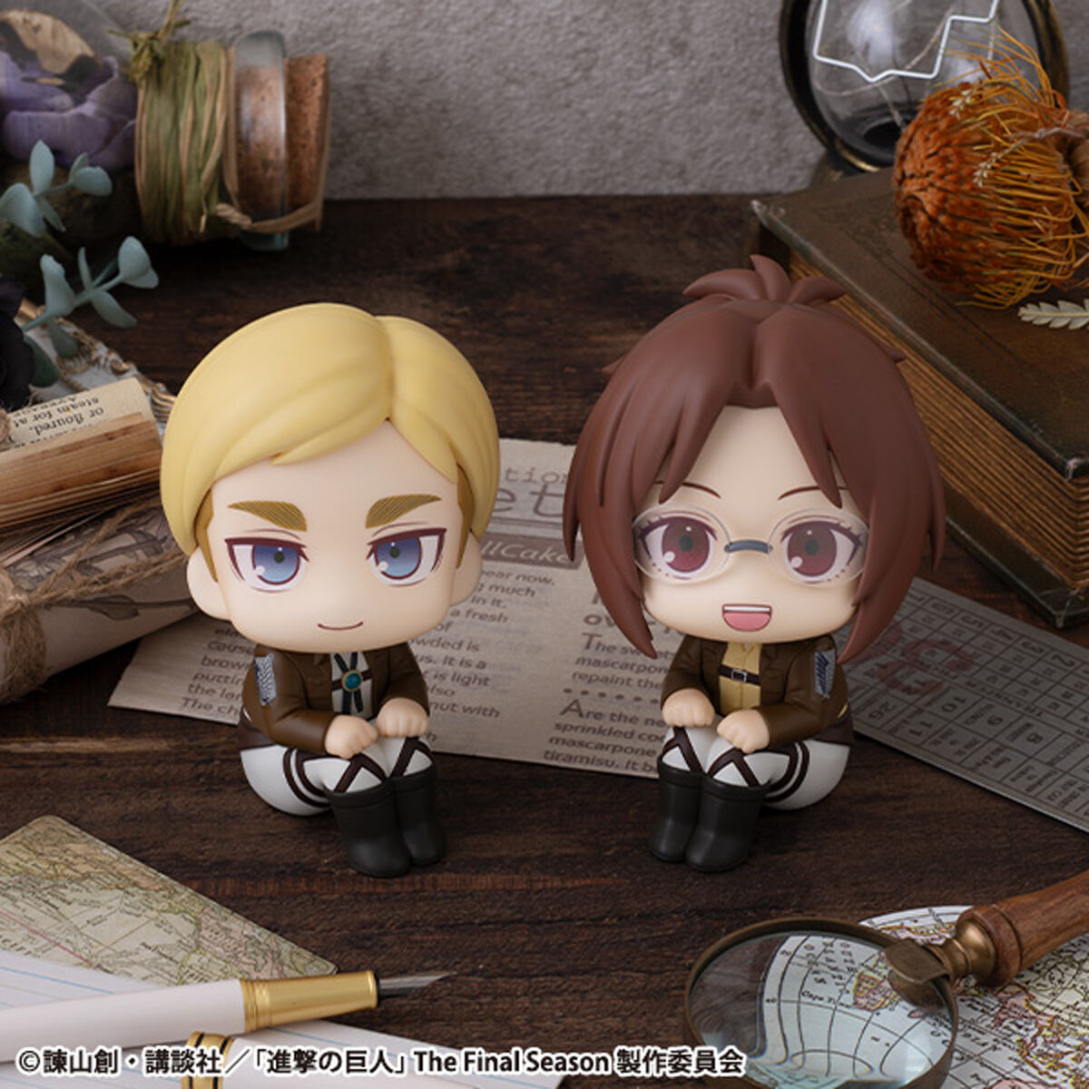 [PRE-ORDER] Megahouse Lookup Attack on Titan Hange Zoe & Erwin Smith set (with gift)