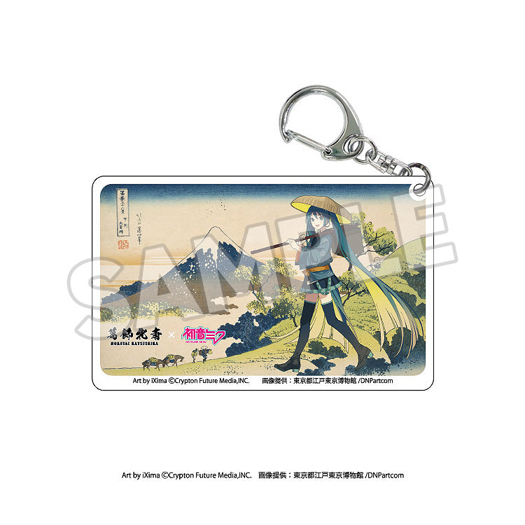 [PRE-ORDER] Presence Co., LTD. Katsushika Hokusai x Hatsune Miku Clear Acrylic Keychain