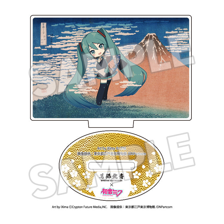 [PRE-ORDER] Presence Co., LTD. Katsushika Hokusai x Hatsune Miku Acrylic Stand