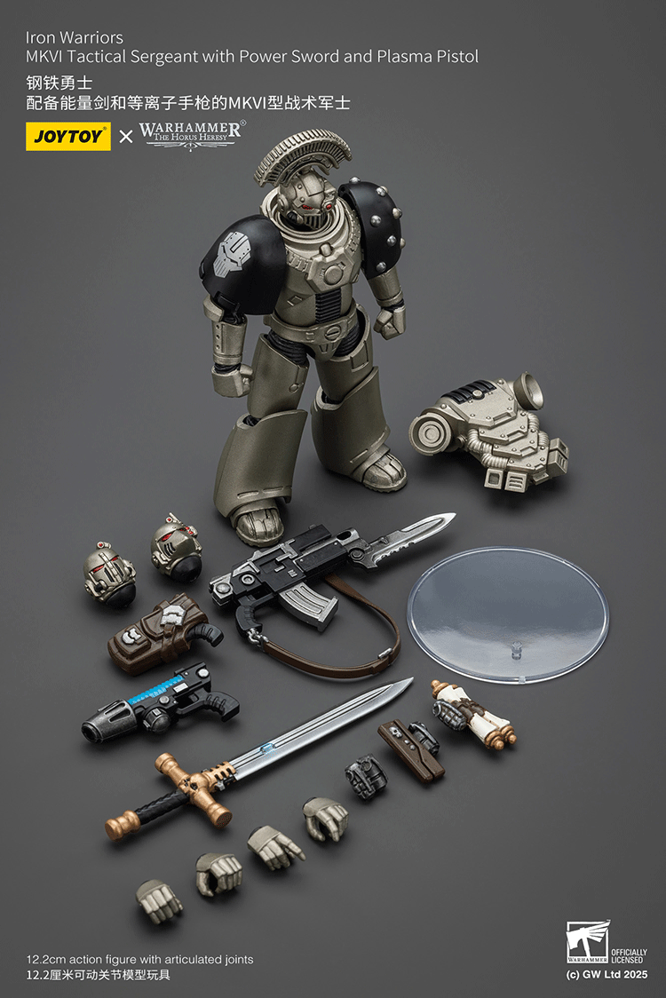 [PRE-ORDER] JoyToy Iron Warriors MKVI Tactical Sergeant with Power Sword and Plasma Pistol (2026)