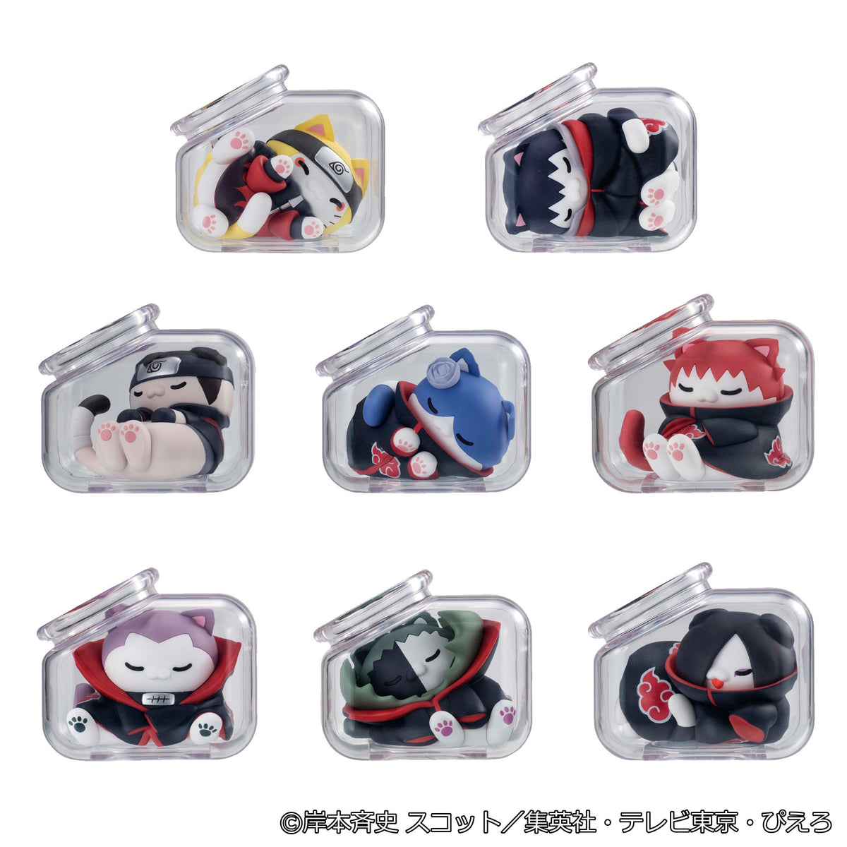 [PRE-ORDER] Megahouse BOX OF 8 - MEGA CAT PROJECT NARUTO Shippuden Good Night Nyaruto! Gathering Akatsuki Edition Vol.1