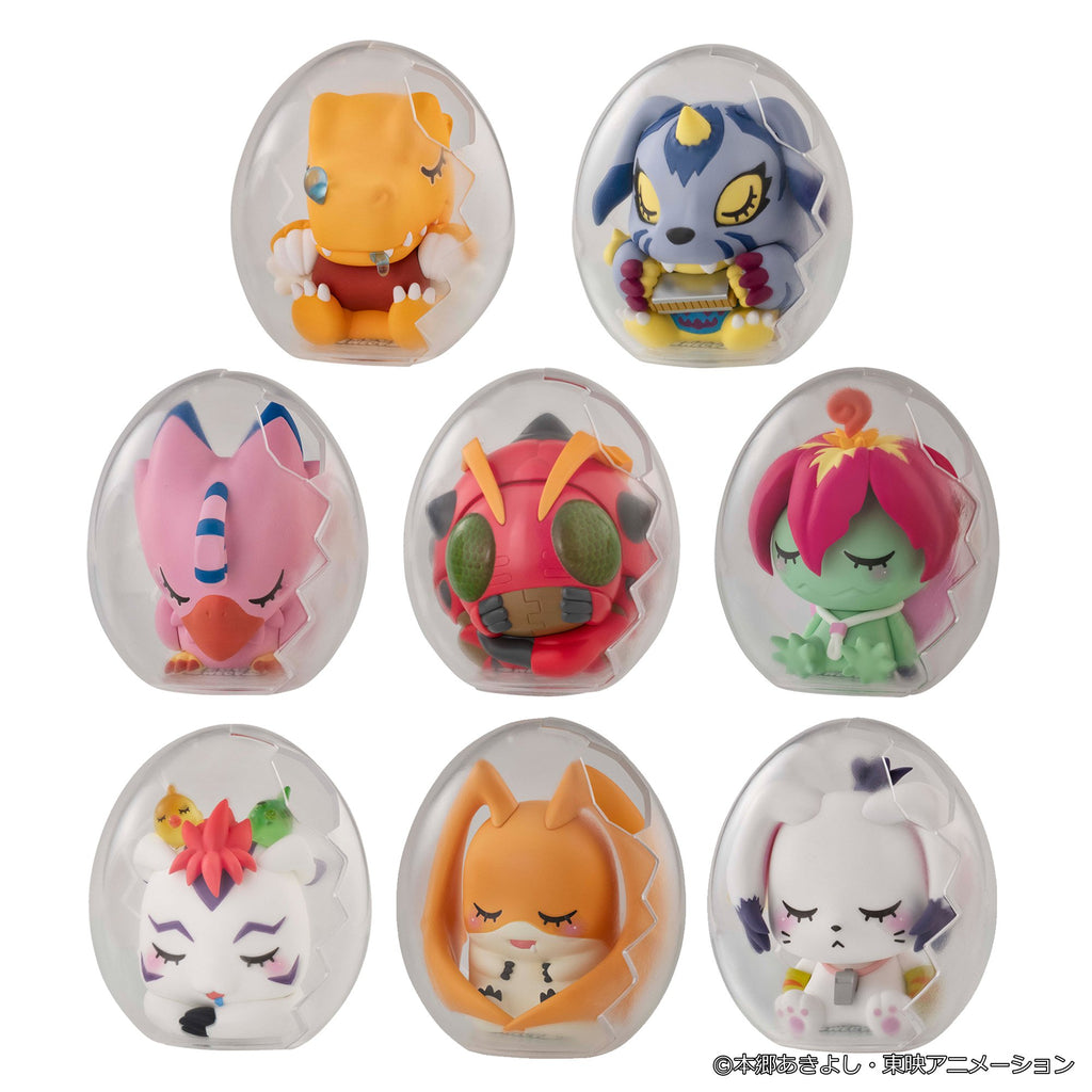 [PRE-ORDER] Megahouse BOX OF 8 - MEGA EGG FIGURE Digimon Adventure Good Night Digicolle!