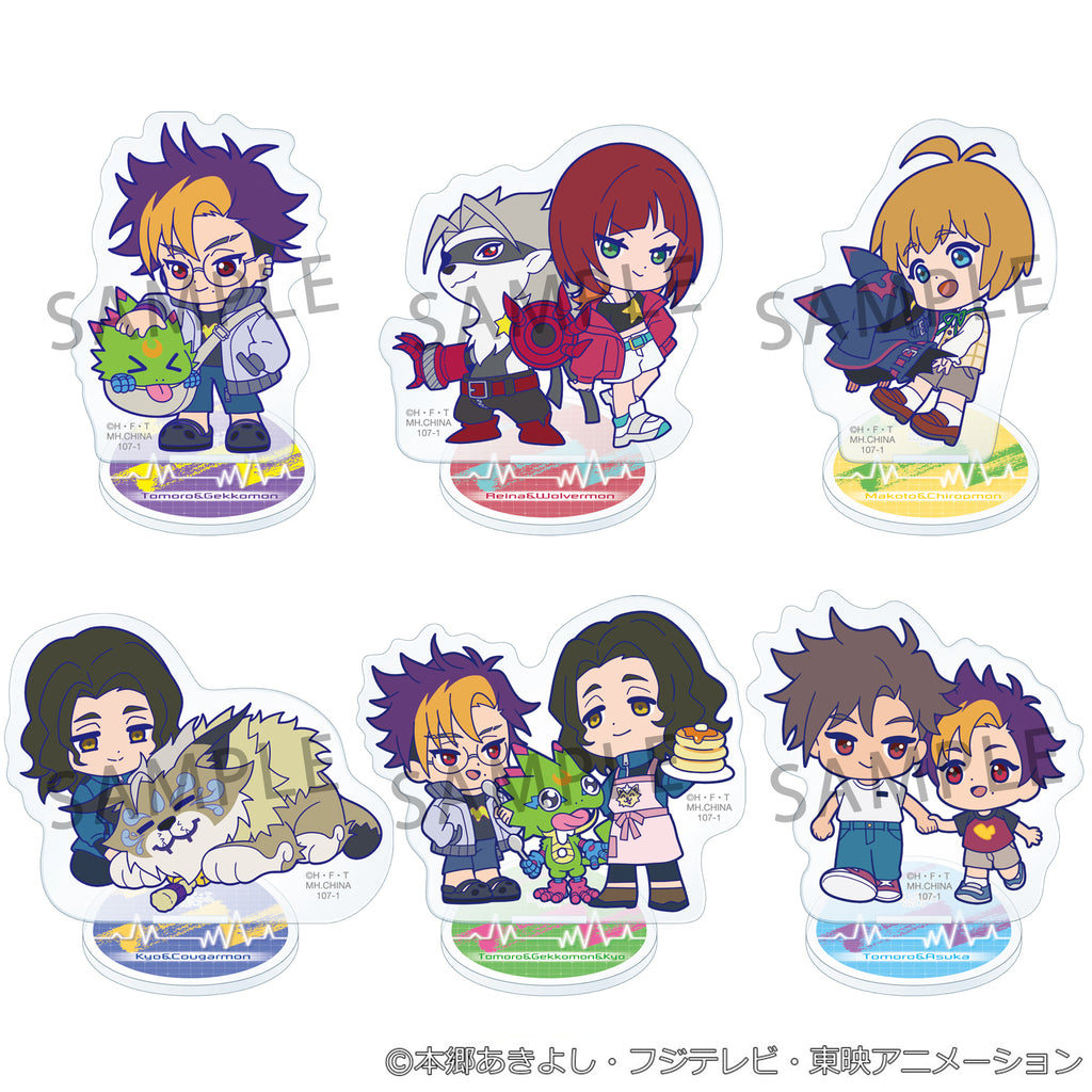 [PRE-ORDER] Megahouse BOX OF 6 - Acrylic Stand Buddycolle DIGIMON BEATBREAK