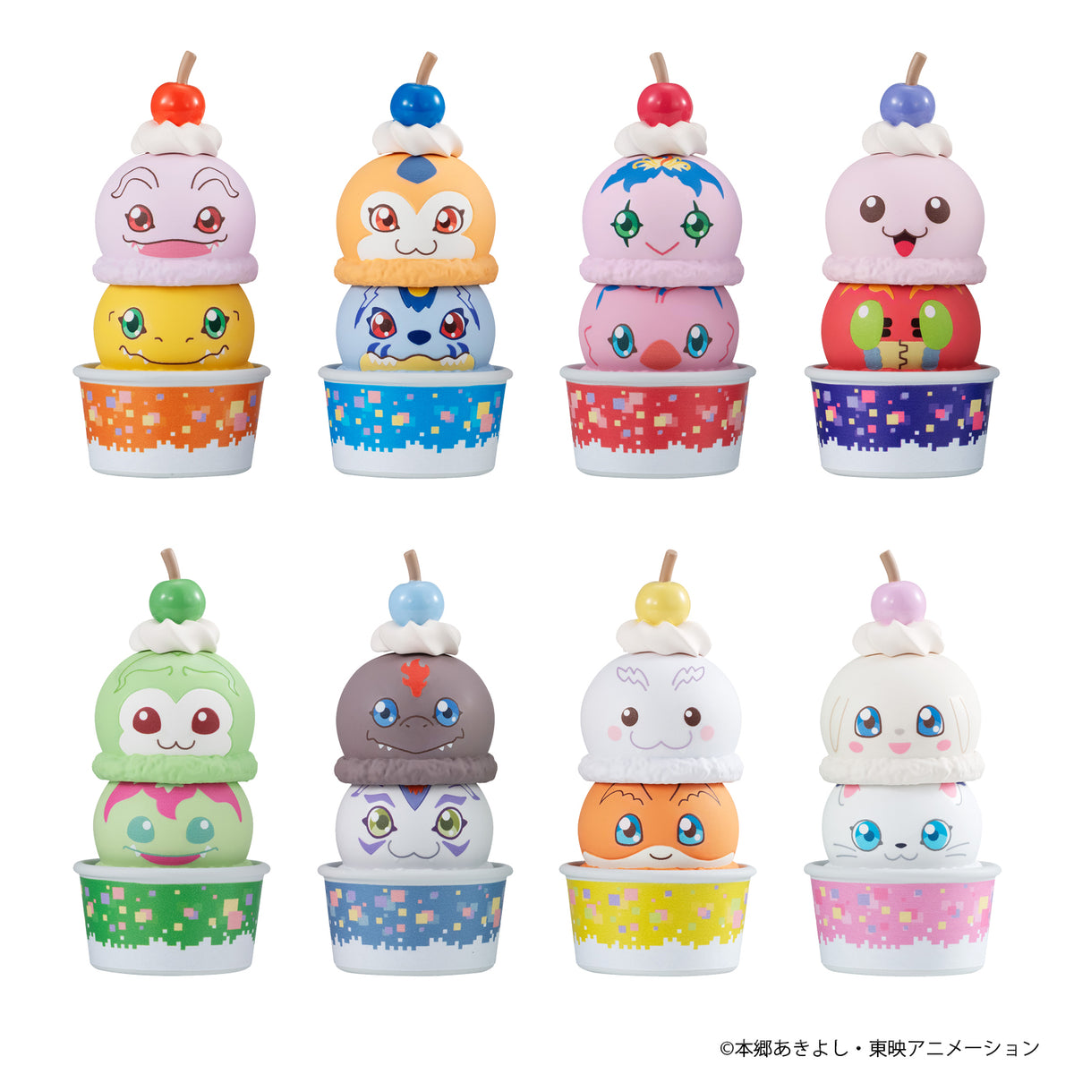 [PRE-ORDER] Megahouse BOX OF 8  -  Tsumichen Stack up & Change Digimon Adventure