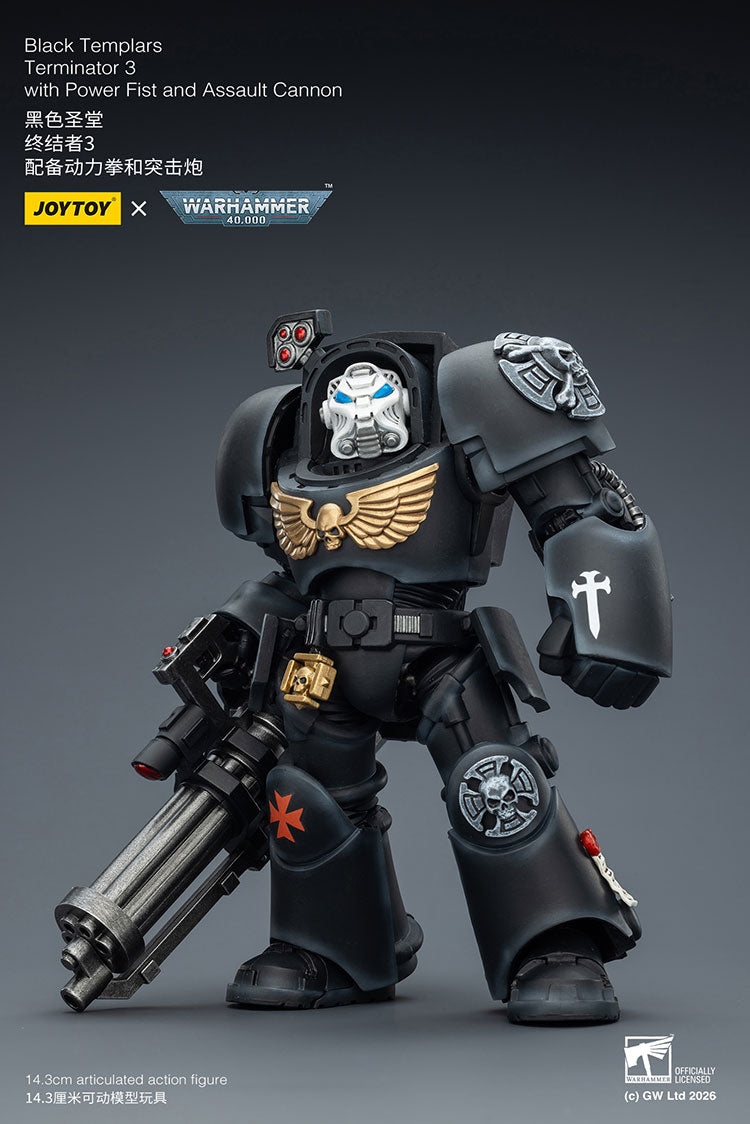 [PRE-ORDER] JoyToy Black Templars Terminator 3 with Power Fist and Assault Cannon