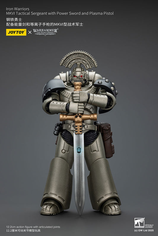 [PRE-ORDER] JoyToy Iron Warriors MKVI Tactical Sergeant with Power Sword and Plasma Pistol (2026)