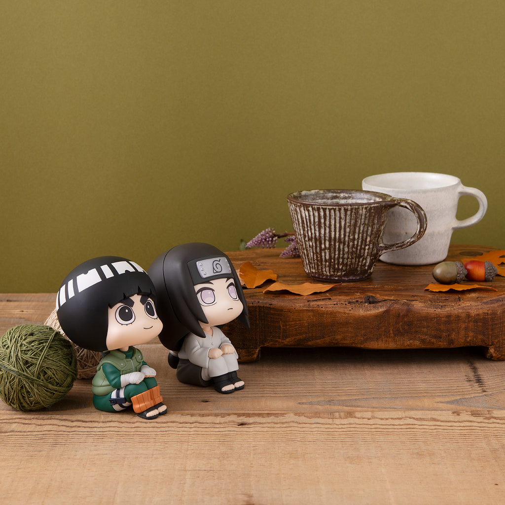 [PRE-ORDER] Megahouse Lookup NARUTO Shippuden Rock Lee & Neji Hyuga set [with gift]