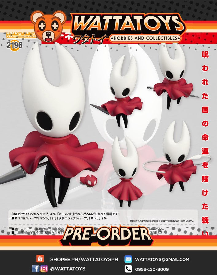 PRE ORDER- Good Smile Company - Nendoroid 2196 Hollow Knight: Silksong - Hornet