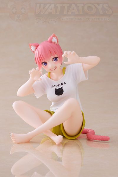 PRE ORDER - TAITO - The Quintessential Quintuplets 2 - Desktop Cute Figure - Ichika Nakano (Newley Written Cat Roomwear Ver.)