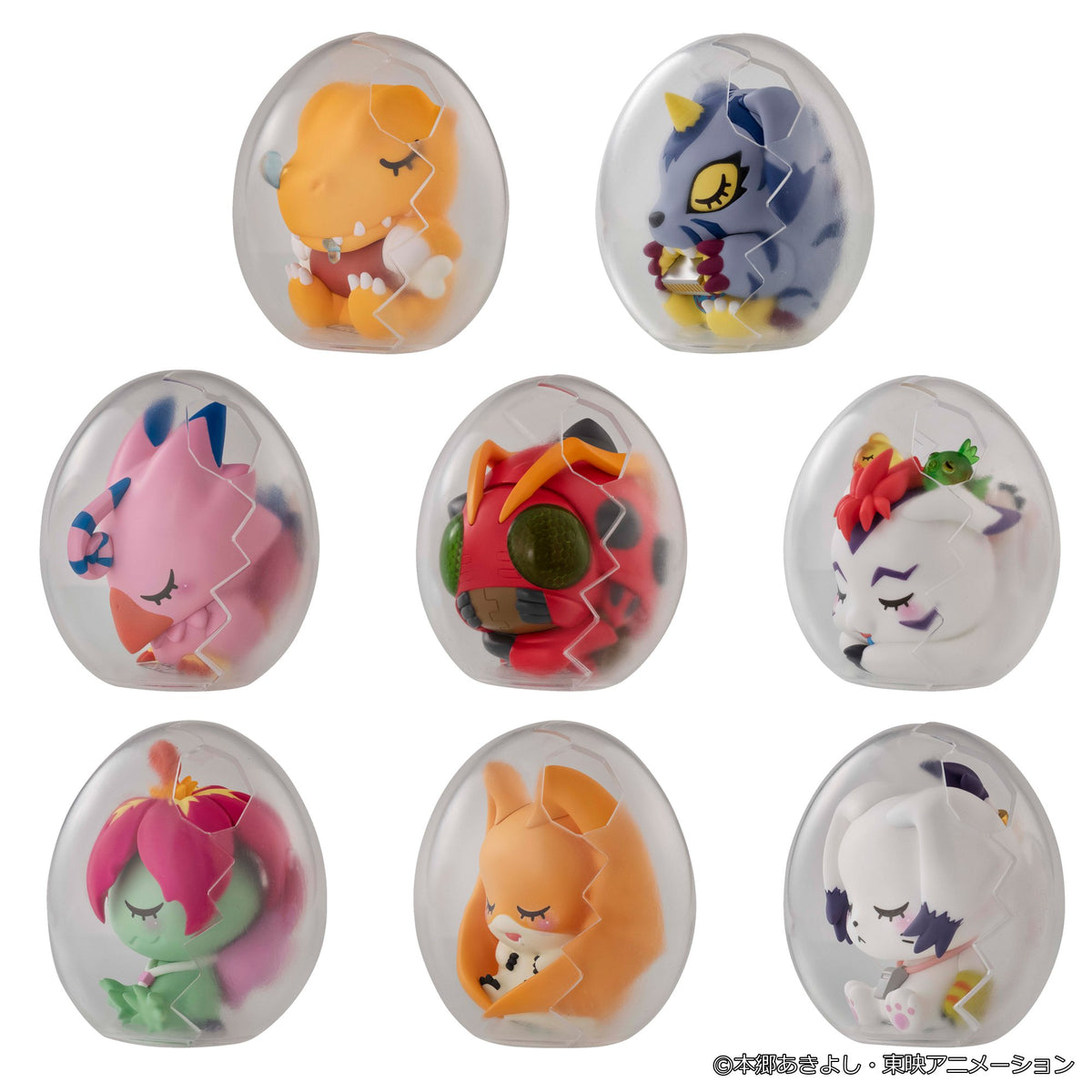 [PRE-ORDER] Megahouse BOX OF 8 - MEGA EGG FIGURE Digimon Adventure Good Night Digicolle!
