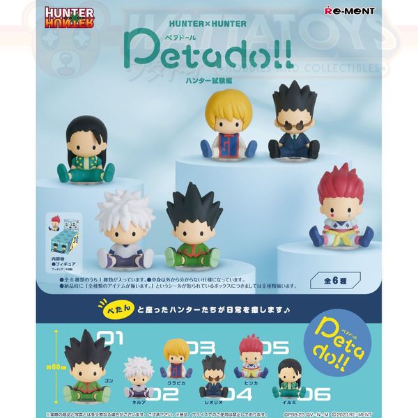 PRE ORDER - Re-ment - HUNTER × HUNTER - petadoll collection (SET OF 6)