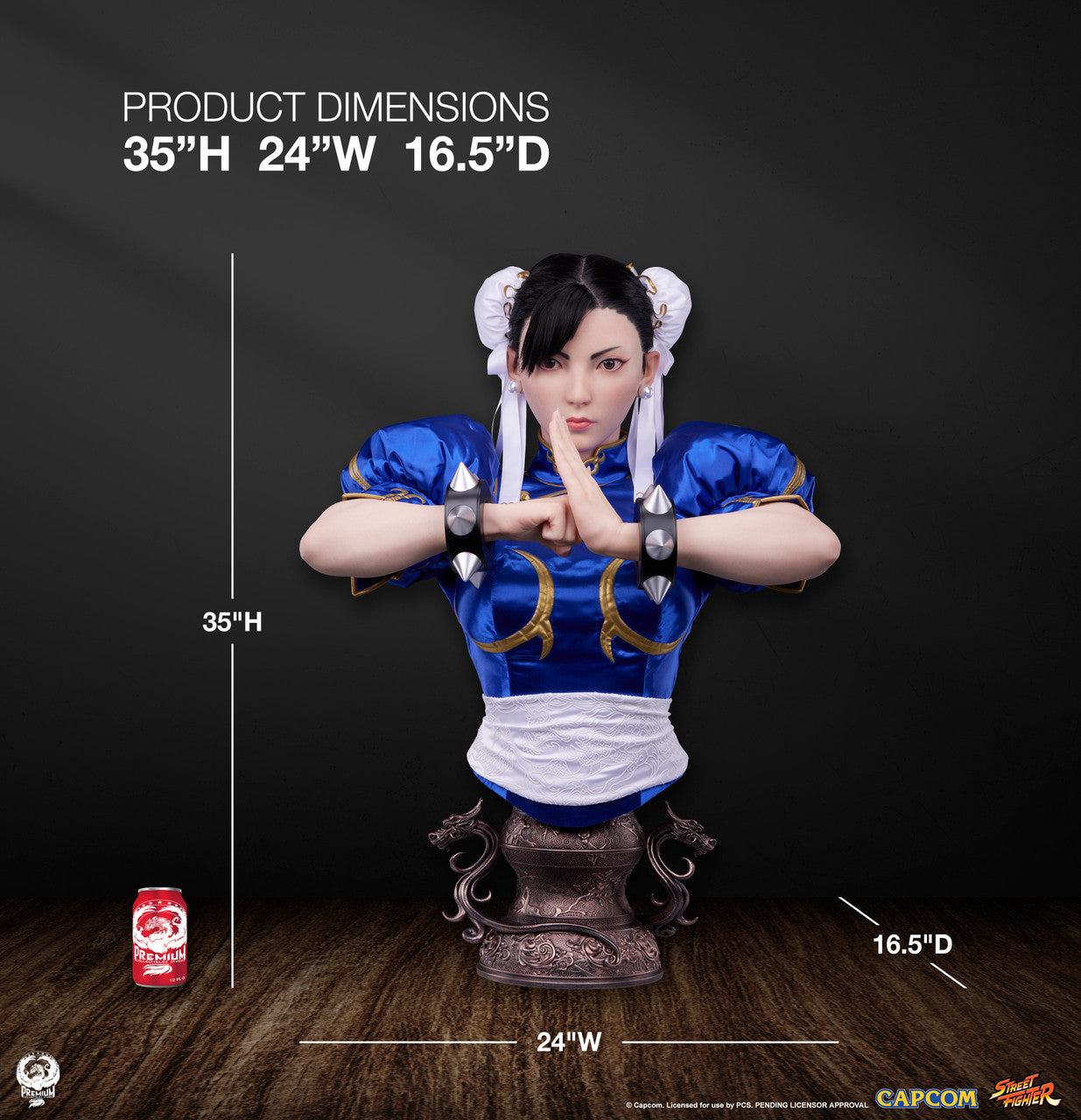 PRE ORDER - Premium Collectibles Studio - Street Fighter - CHUNLI LIFE SIZE BUST