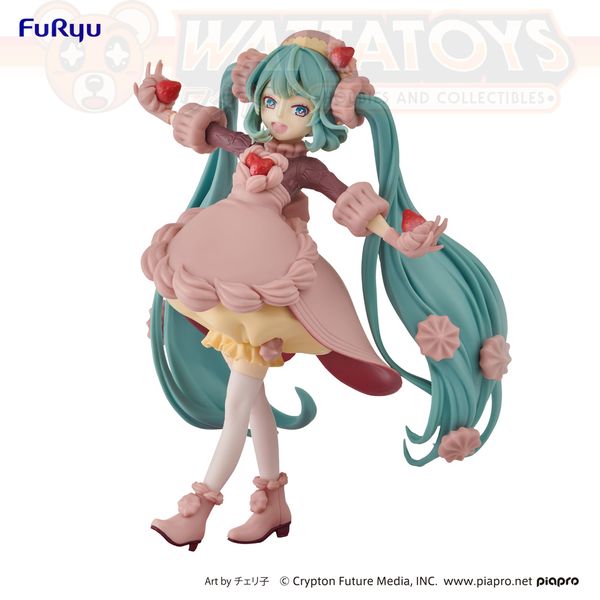 PRE ORDER - FURYU PRIZE - Hatsune Miku - SweetSweets Series Figure - Hatsune Miku Strawberry Chocolate Short