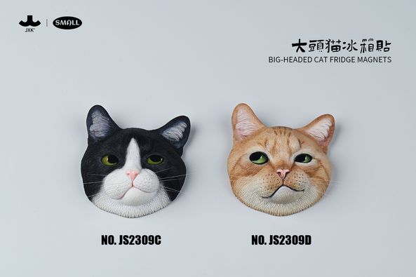 JXK - Cat head fridge magnets