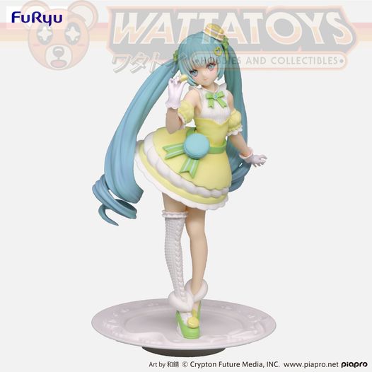 PREORDER - Furyu - Hatsune Miku - Exceed Creative Figure - SweetSweets Series Macaroon Citron Color ver.