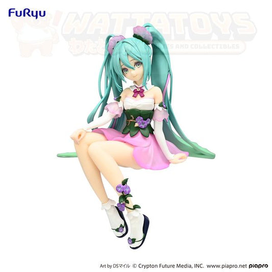 PREORDER -  Furyu - Hatsune Miku Flower Fairy Morning Glory Pink Color ver. Noodle Stopper Figure