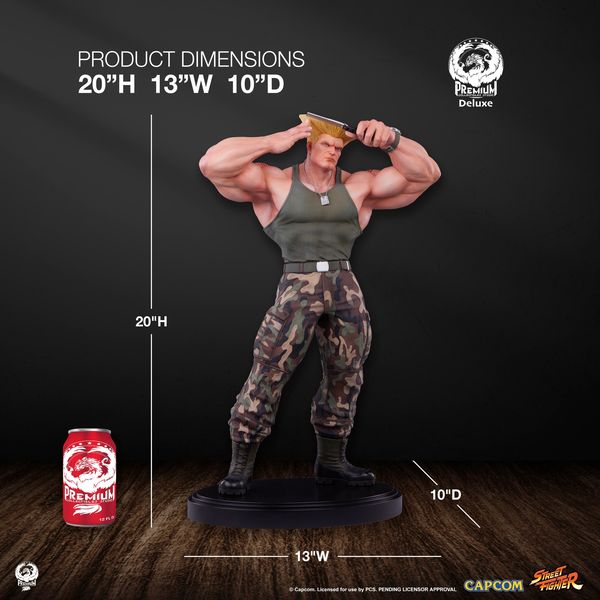 PREORDER - Premium Collectibles Studio - Street Fighter - Guile 1:4 - Deluxe Classic Version