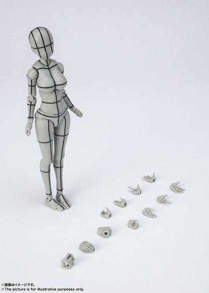 PREORDER - Bandai - S.H.Figuarts Body-Chan Kentaro Yabuki Edition Wireframe (Gray Color Ver.) (Reissue)