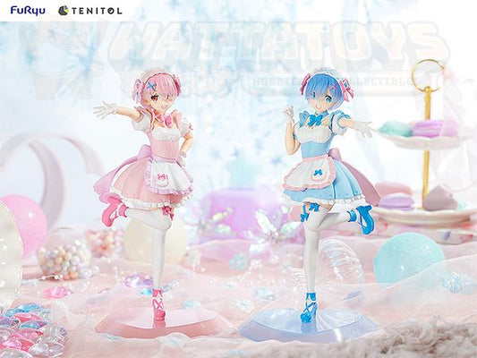 PREORDER - FURYU Corporation - Re:ZERO Starting Life in Another World - TENITOL Yumekawa Maid Rem & Ram Set With Bonus