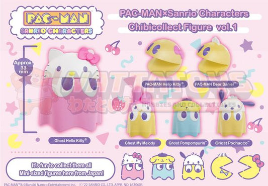 PREORDER - Megahouse - Pac-Man × Sanrio Characters - Chibicollect Figure vol.1 Set of 6
